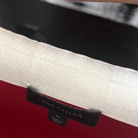 Ann Taylor mermaid midi skirt, Red - Picture 3 of 3